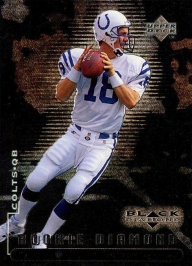 1998 Upper Deck Black Diamond Rookies Peyton Manning #91 Football Card