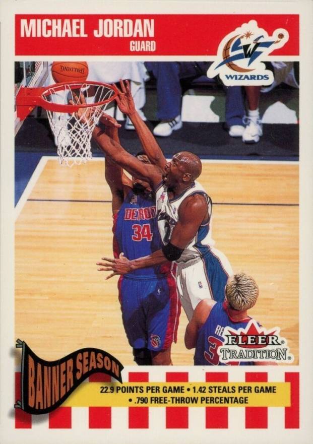 2002 Fleer Tradition Michael Jordan #270 Basketball Card