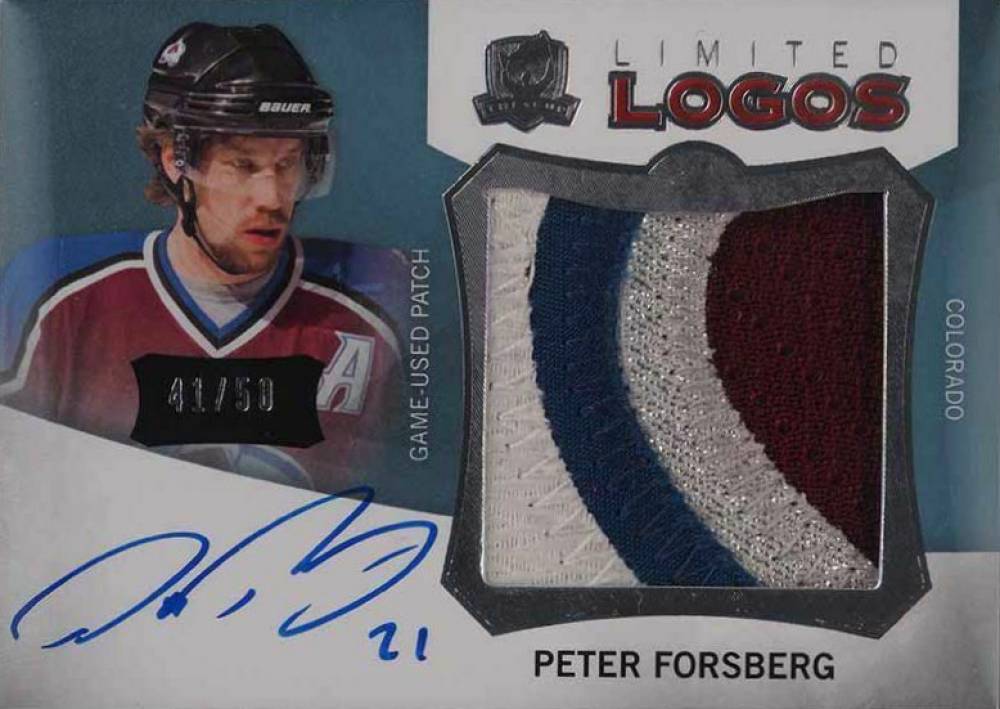 2012 Upper Deck the Cup Limited Logos Peter Forsberg #LL-PF Hockey Card