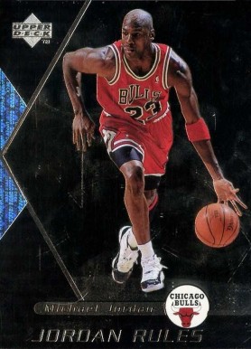 1998 Upper Deck Ovation Jordan Rules Michael Jordan #J10 Basketball Card