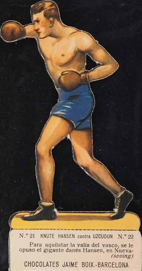 1928 Chocolates Jaime Boix-Barcelona/Boxers Die-Cut Knute Hansen #21 Other Sports Card