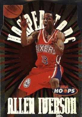 1997 Hoops Hoopstars Allen Iverson #7 Basketball Card