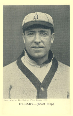 1908 Detroit Free Press Tigers Postcards Charley O'Leary # Baseball Card