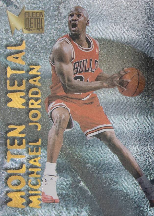 1996 Metal Molten Metal Michael Jordan #18 Basketball Card