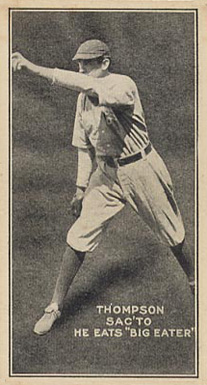 1911 Big Eater Sacramento Salons (Minors) Thompson #18 Baseball Card