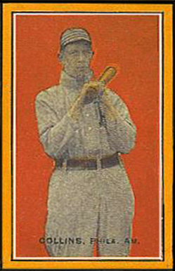 1911 Baseball Bats Hand Cut Collins, Phila. Am. # Baseball Card