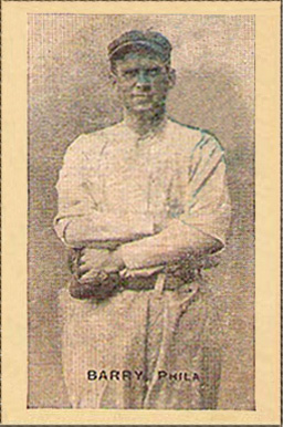 1911 Baseball Bats Hand Cut Barry, Phila. # Baseball Card