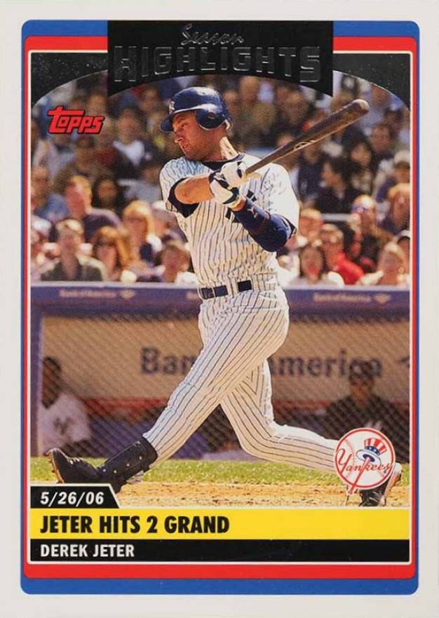 2006 Topps Updates & Highlights Derek Jeter #UH177 Baseball Card