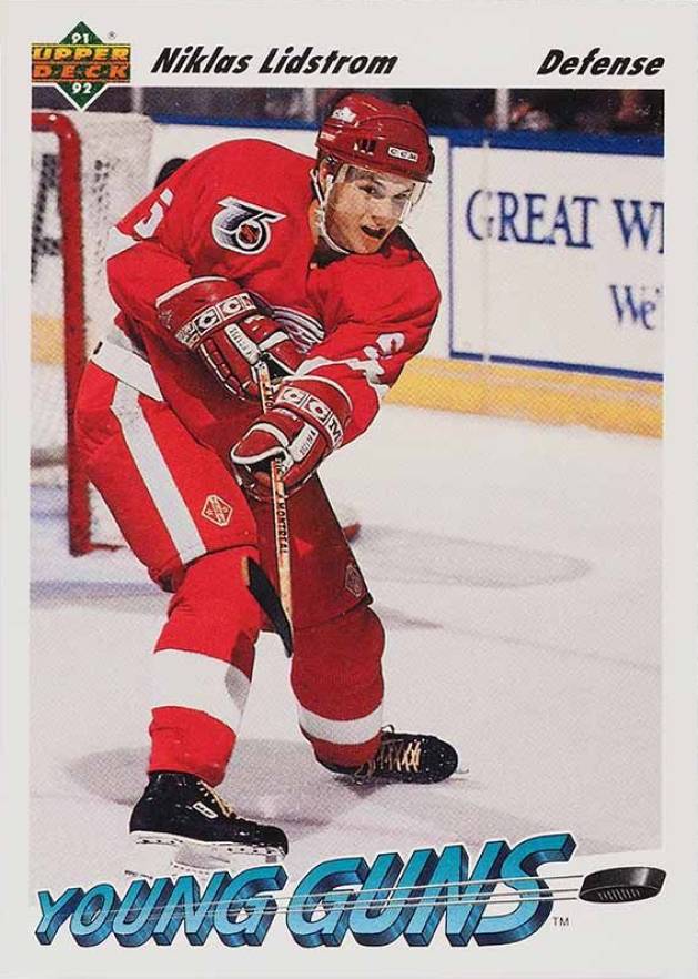 1991 Upper Deck Niklas Lidstrom #587 Hockey Card