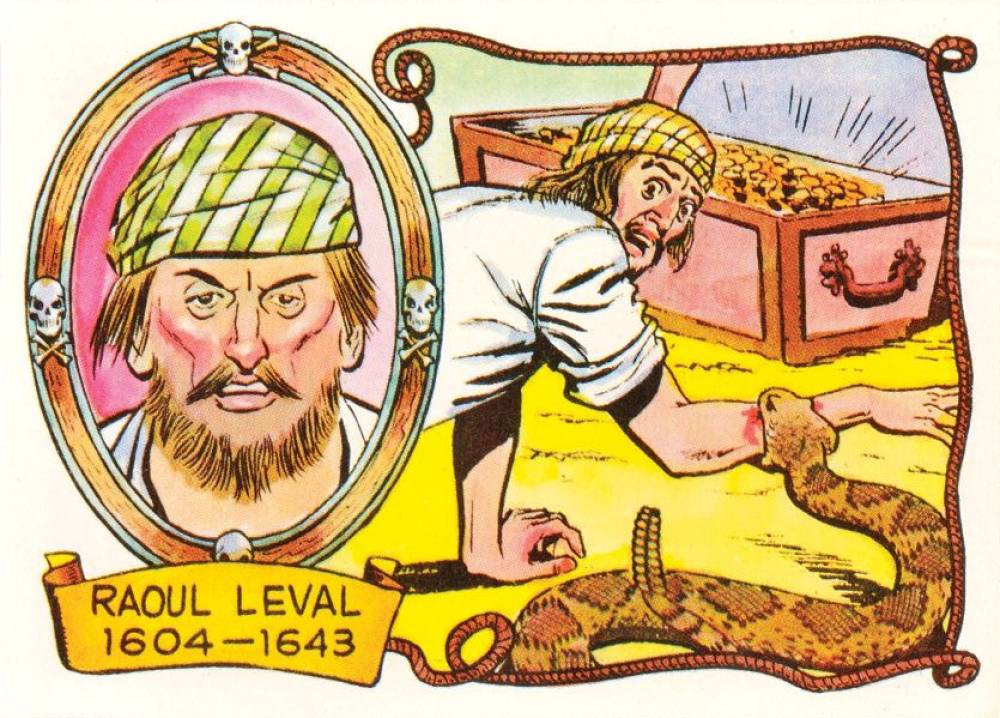 1961 Pirates Bold Raoul Leval #8 Non-Sports Card