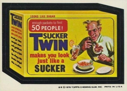 1977 Topps Wacky Packs 16th Series Sucker Twin # Non-Sports Card