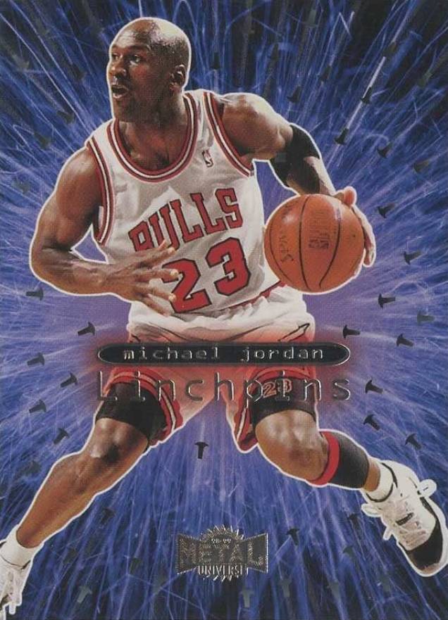 1998 Metal Universe Linchpins Michael Jordan #8 Basketball Card