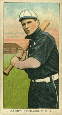 1911 Obak Red Back Barry, Portland, P.C.L. # Baseball Card