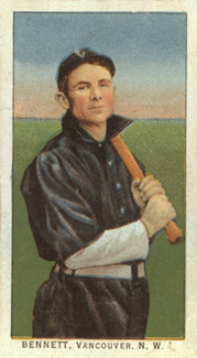 1911 Obak Red Back Bennett, Vancouver, N.W.L. # Baseball Card