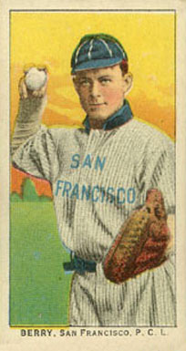 1911 Obak Red Back Berry, San Francisco, P.C.L. # Baseball Card