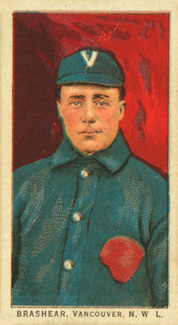 1911 Obak Red Back Brashear, Vancouver, N.W.L. # Baseball Card