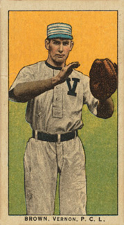 1911 Obak Red Back Brown, Vernon, P.C.L. # Baseball Card