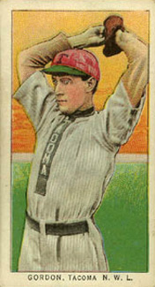 1911 Obak Red Back Gordon. Tacoma. N.W.L. # Baseball Card