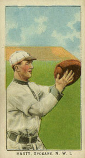 1911 Obak Red Back Hasty, Spokane. N.W.L. # Baseball Card
