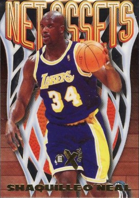 1996 Skybox E-X2000 Net Assets Shaquille O'Neal #13 Basketball Card