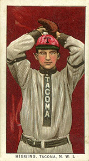 1911 Obak Red Back Higgins, Tacoma. N.W.L. # Baseball Card