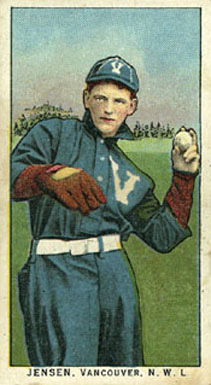 1911 Obak Red Back Jensen, Vancouver, N.W.L. # Baseball Card