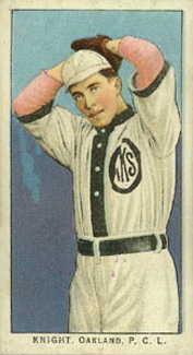 1911 Obak Red Back Knight, Oakland. P.C.L. # Baseball Card