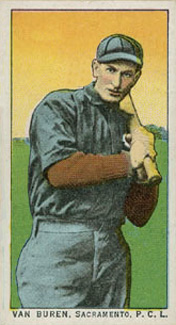 1911 Obak Red Back Van Buren, Sacramento. P.C.L. # Baseball Card
