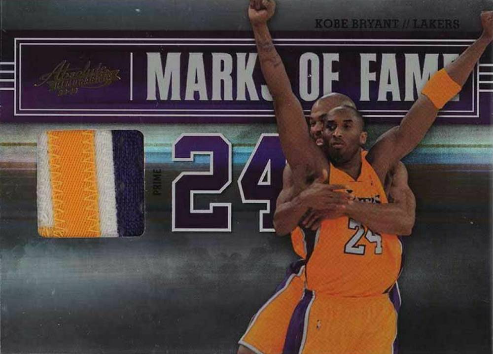 2009 Panini Absolute Memorabilia Marks of Fame Kobe Bryant #9 Basketball Card