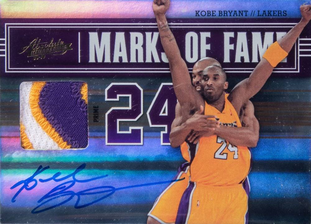 2009 Panini Absolute Memorabilia Marks of Fame Kobe Bryant #9 Basketball Card