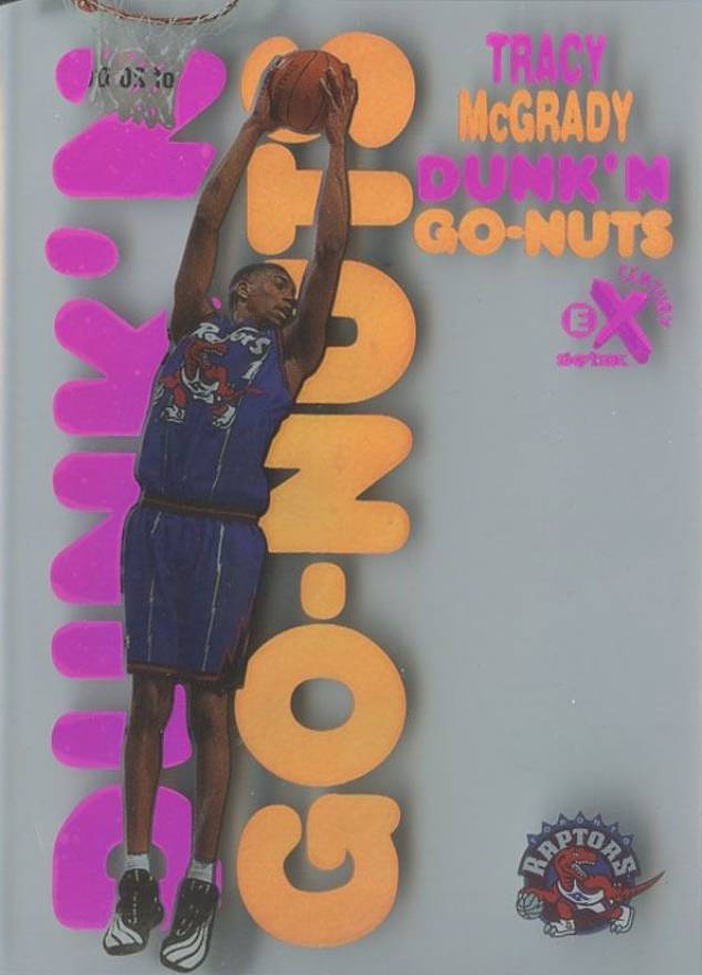 1998 Skybox E-X Century Dunk 'N Go Nuts Tracy McGrady #10DG Basketball Card