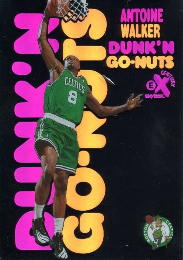 1998 Skybox E-X Century Dunk 'N Go Nuts Antoine Walker #7DG Basketball Card