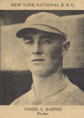 1924 Diaz Cigarettes Virgil E. Barnes #69 Baseball Card