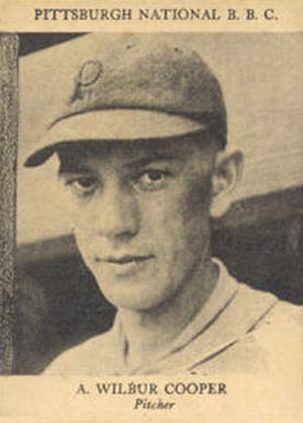 1924 Diaz Cigarettes A. Wilbur Cooper #40 Baseball Card