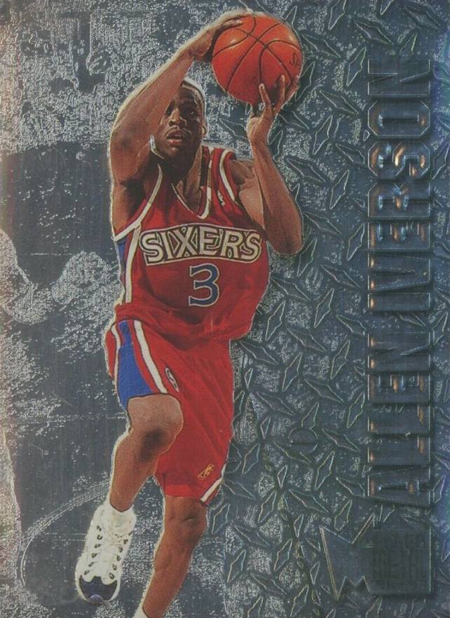 1996 Metal Allen Iverson #201 Basketball Card