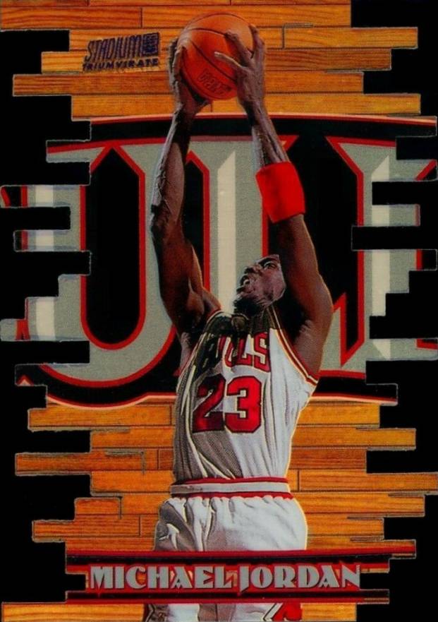 1997 Stadium Club Triumvirate Michael Jordan #T1B Basketball Card