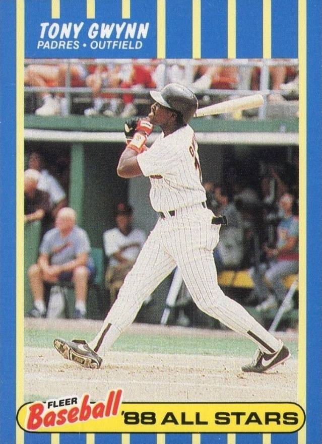 1988 Fleer Baseball All-Stars Tony Gwynn #13 Baseball Card