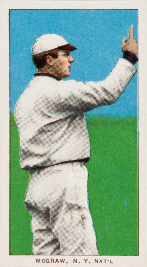 1909 White Borders Piedmont 350  McGraw, N.Y. Nat'L #320 Baseball Card