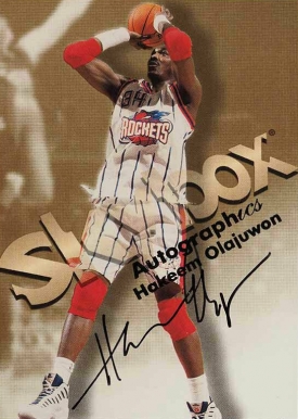 1998 Skybox Premium Autographics Hakeem Olajuwon # Basketball Card