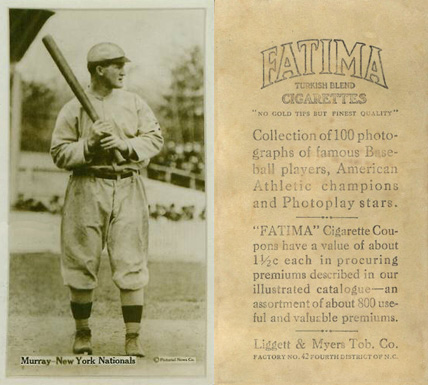 1914 Fatima Player Cards Red Murray # Baseball Card