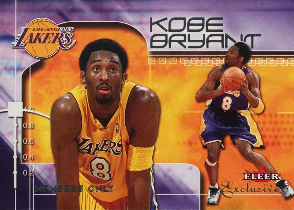2001 Fleer Exclusive Kobe Bryant #115 Basketball Card