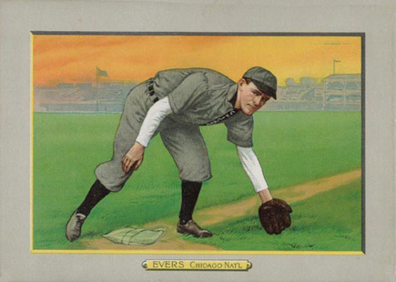 1911 Turkey Reds EVERS, Chicago Nat'L #16 Baseball Card