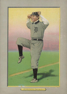 1911 Turkey Reds JENNINGS, Detroit #18 Baseball Card
