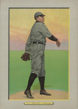 1911 Turkey Reds "CY" YOUNG, Cleveland #42 Baseball Card