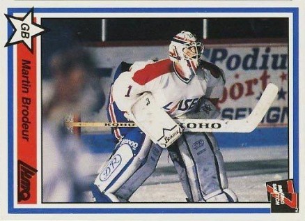 1990 7th Inning Sketch LHJMQ Martin Brodeur #222 Hockey Card