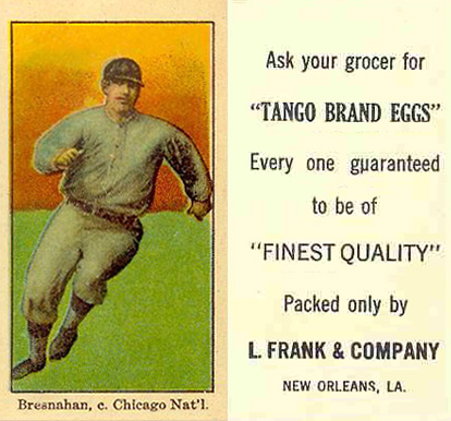 1916 Tango Egg Bresnahan, c. Chicago Nat'l. # Baseball Card