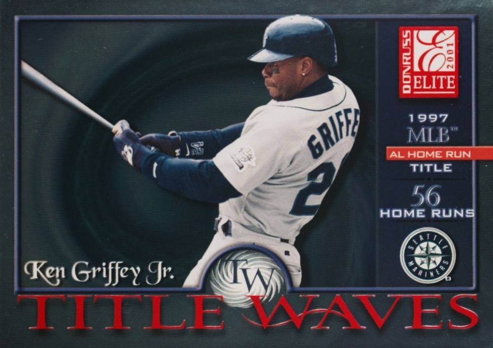2001 Donruss Elite Title Waves Ken Griffey Jr. #TW-9 Baseball Card