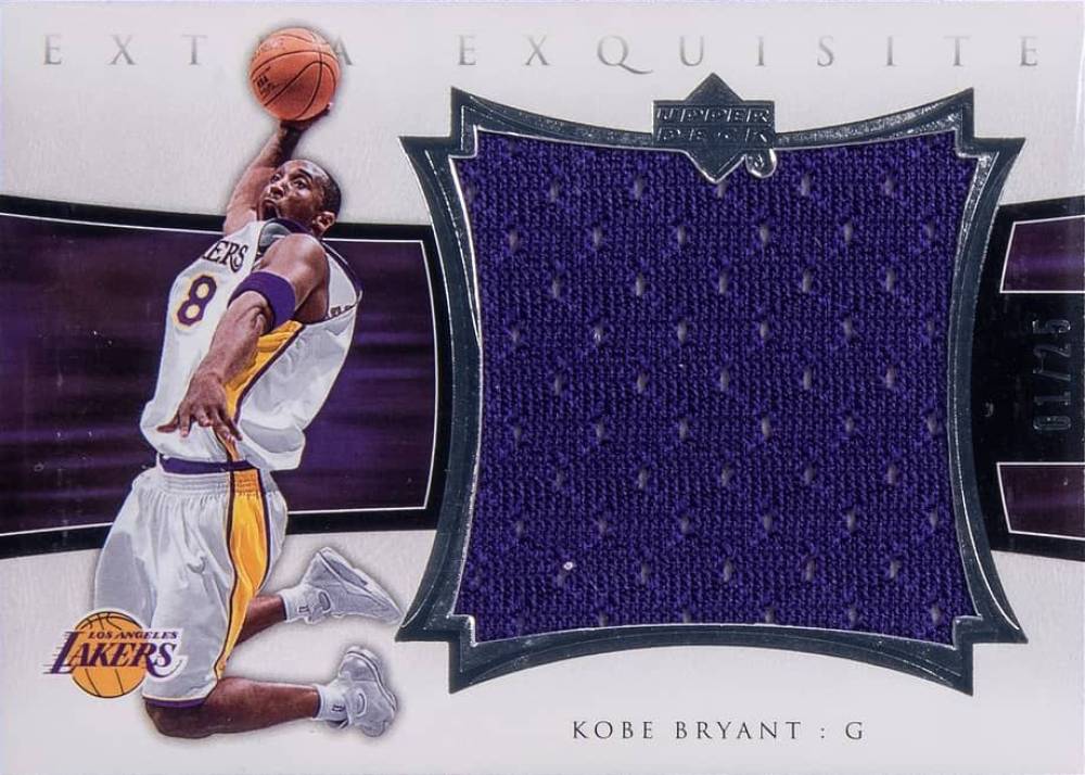 2004 Upper Deck Exquisite Collection Extra Exquisite Jerseys Kobe Bryant #EE-KB1 Basketball Card