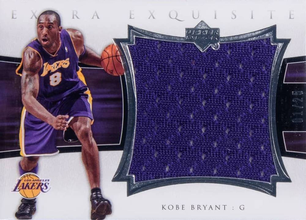 2004 Upper Deck Exquisite Collection Extra Exquisite Jerseys Kobe Bryant #EE-KB2 Basketball Card