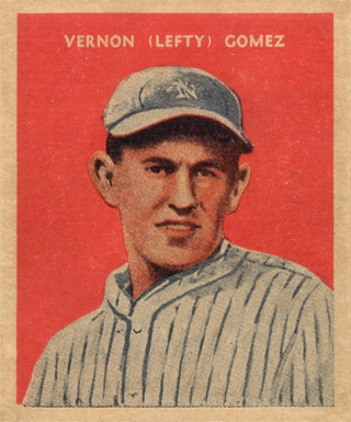 1932 U.S. Caramel Vernon (Lefty) Gomez #31 Baseball Card